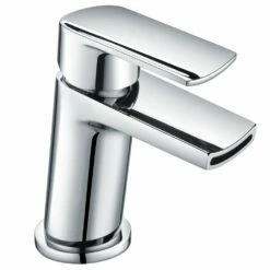 Astini Arc Waterfall Mini Chrome Bathroom Basin Mixer Tap & Slotted Waste