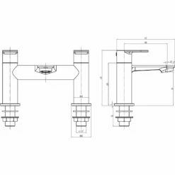 Astini Caiman Chrome Bathroom Basin & Bath Mixer Tap Pack Set -TAPS UK Sales astini caiman chrome bathroom basin bath mixer tap pack set p52445 237874 image