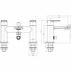 Astini Caiman Chrome Bathroom Basin & Bath Shower Mixer Tap Pack Set -TAPS UK Sales astini caiman chrome bathroom basin bath shower mixer tap pack set p52446 237879 image