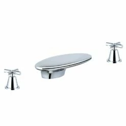 Astini Cascade 3 Hole Chrome Waterfall Basin Mixer Tap HBS13A