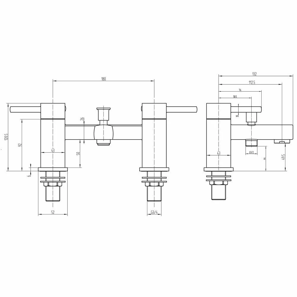 Astini Citril Chrome Bathroom Basin & Bath Shower Mixer Tap Pack Set 7 Astini Citril Chrome Bathroom Basin & Bath Shower Mixer Tap Pack Set - Image 5