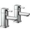 Astini Citril Chrome Twin Lever Bath Taps -TAPS UK Sales astini citril chrome twin lever bath taps p47780 225110 image
