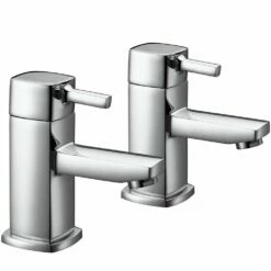 Astini Citril Chrome Twin Lever Bath Taps