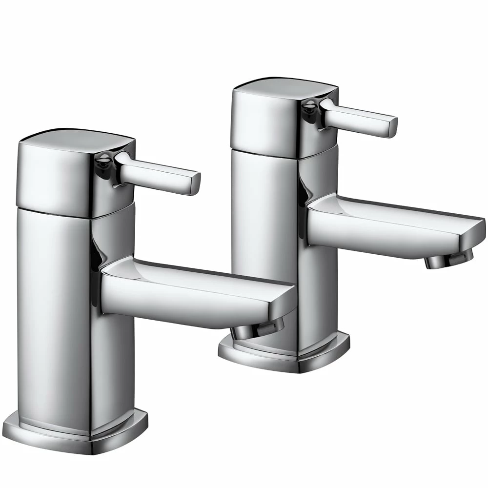 Astini Citril Chrome Twin Lever Bath Taps 3 Astini Citril Chrome Twin Lever Bath Taps