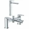 Astini Coati Tall Chrome Mono Bathroom Basin & Bath Shower Mixer Tap Pack Set -TAPS UK Sales astini coati tall chrome mono bathroom basin bath shower mixer tap pack set p52440 237845 image