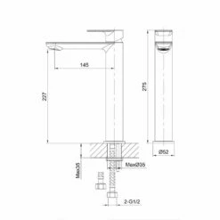 Astini Coati Tall Chrome Mono Bathroom Basin & Bath Shower Mixer Tap Pack Set -TAPS UK Sales astini coati tall chrome mono bathroom basin bath shower mixer tap pack set p52440 237848 image