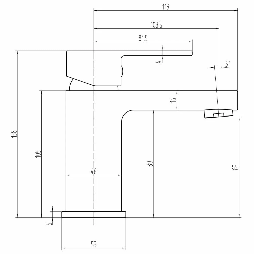 Astini Comet Chrome Bathroom Basin Mixer Tap & Slotted Waste 4 Astini Comet Chrome Bathroom Basin Mixer Tap & Slotted Waste - Image 2