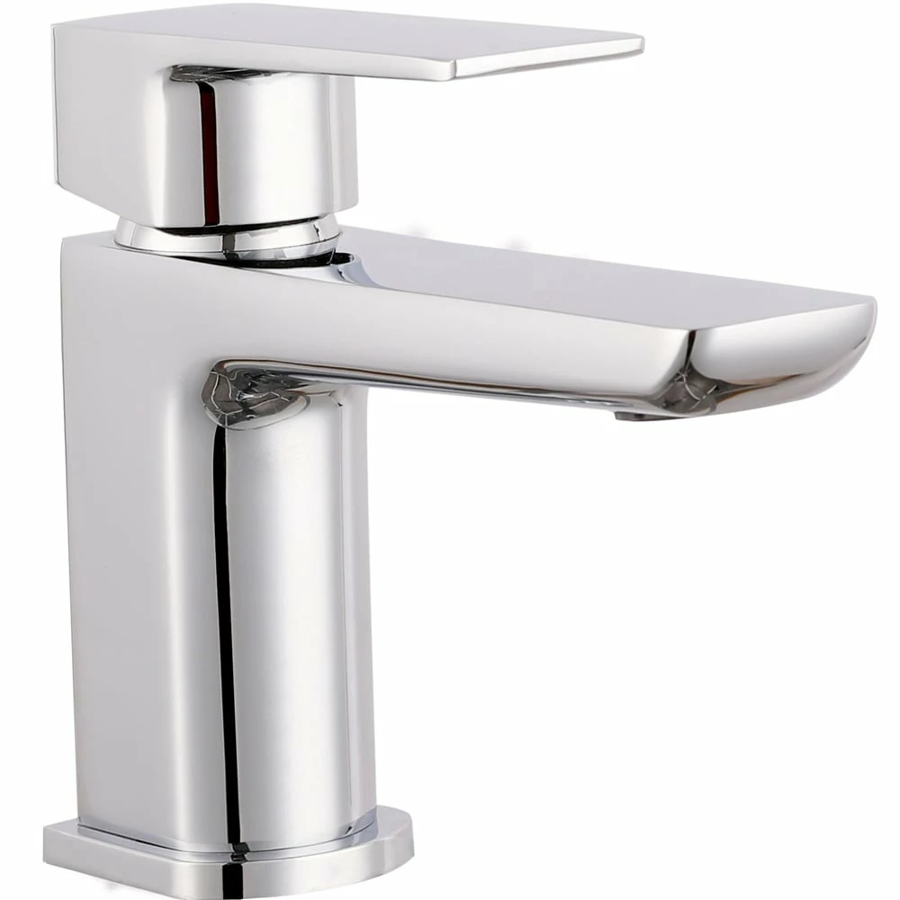 Astini Crane Chrome Bathroom Basin & 3 Hole Bath Shower Mixer Tap Pack Set 4 Astini Crane Chrome Bathroom Basin & 3 Hole Bath Shower Mixer Tap Pack Set - Image 2