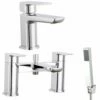 Astini Crane Chrome Bathroom Basin & Bath Shower Mixer Tap Pack Set -TAPS UK Sales astini crane chrome bathroom basin bath shower mixer tap pack set p52665 238959 image