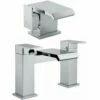 Astini Flat Waterfall Chrome Bathroom Basin & Bath Mixer Tap Pack Set -TAPS UK Sales astini flat waterfall chrome bathroom basin bath mixer tap pack set p52542 238350 image