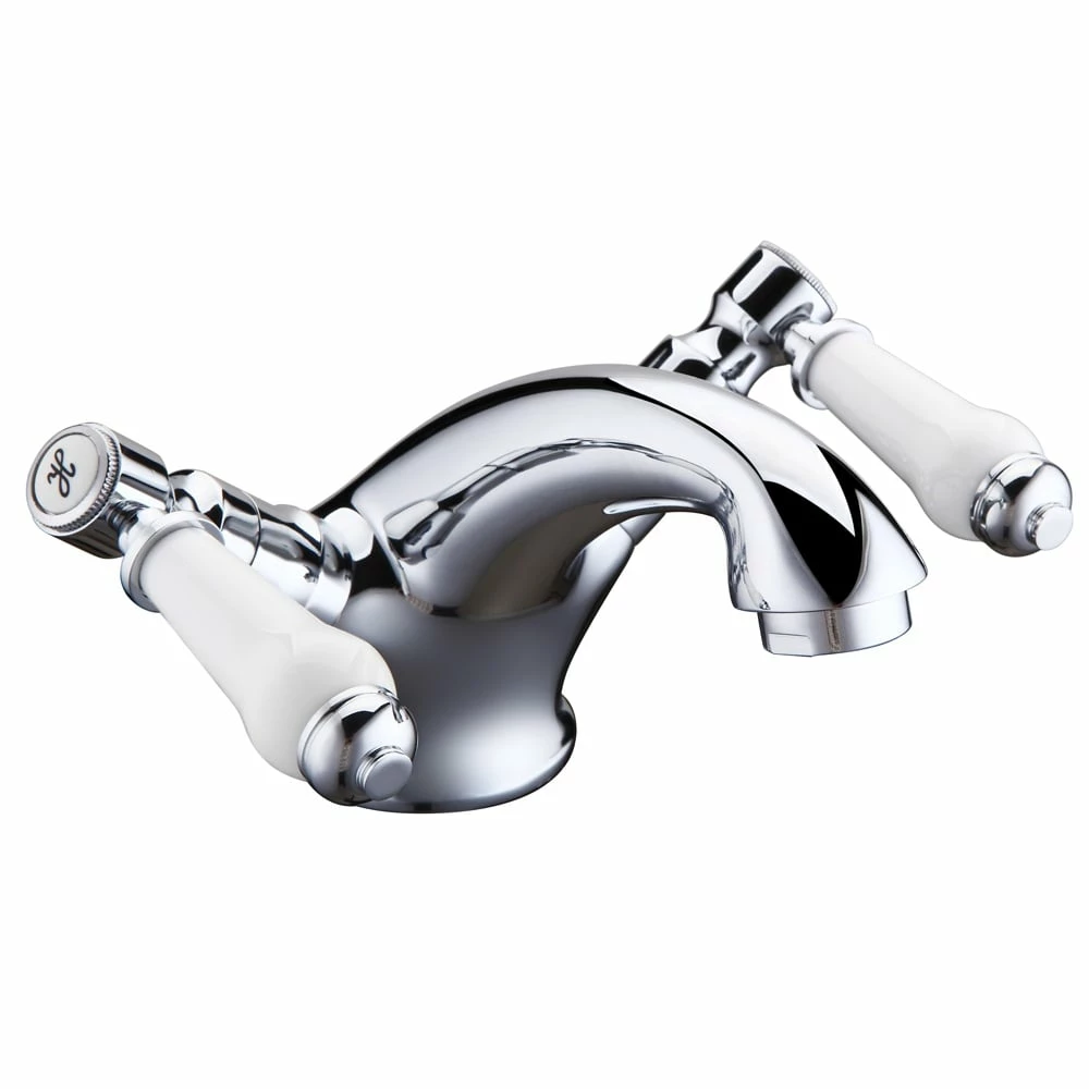 Astini Hampshire Chrome Bathroom Basin Mixer Tap & Slotted Waste 3 Astini Hampshire Chrome Bathroom Basin Mixer Tap & Slotted Waste