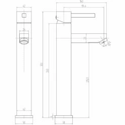 Astini Ibex Tall Chrome Bathroom Basin & Bath Mixer Tap Pack Set -TAPS UK Sales astini ibex tall chrome bathroom basin bath mixer tap pack set p52417 237736 image