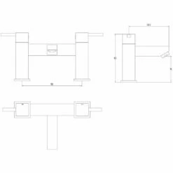 Astini Ibex Tall Chrome Bathroom Basin & Bath Mixer Tap Pack Set -TAPS UK Sales astini ibex tall chrome bathroom basin bath mixer tap pack set p52417 237737 image