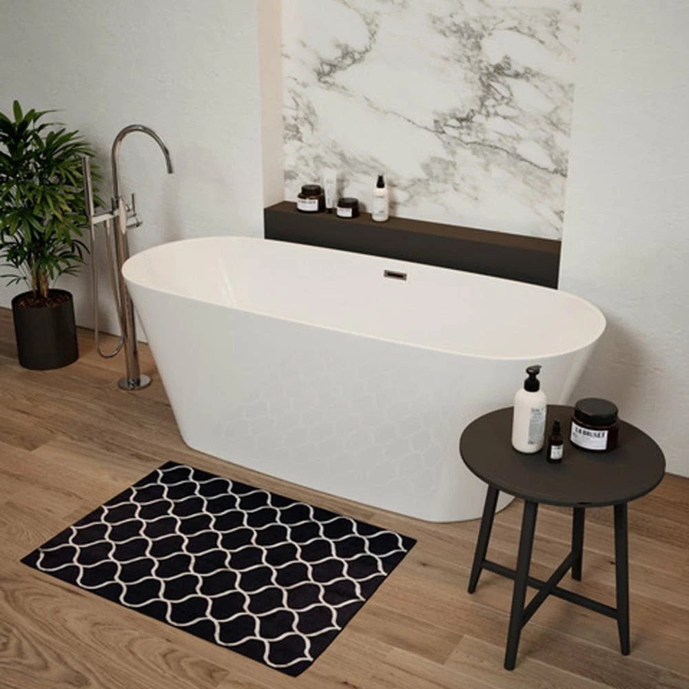 Astini Indigo Double Ended Freestanding 1500x700mm Bath Tub & Waste 3 Astini Indigo Double Ended Freestanding 1500x700mm Bath Tub & Waste