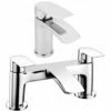 Astini Lenok Chrome Bathroom Basin Mixer & Bath Mixer Tap Pack Set -TAPS UK Sales astini lenok chrome bathroom basin mixer bath mixer tap pack set p52498 238135 image