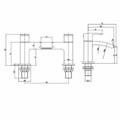 Astini Lenok Chrome Bathroom Basin Mixer & Bath Mixer Tap Pack Set -TAPS UK Sales astini lenok chrome bathroom basin mixer bath mixer tap pack set p52498 238138 image