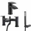 Astini Lenok Mini Matt Black Bathroom Basin & Bath Shower Mixer Tap Pack Set 1 Astini Lenok Mini Matt Black Bathroom Basin & Bath Shower Mixer Tap Pack Set -TAPS UK Sales astini lenok mini matt black bathroom basin bath shower mixer tap pack set p52497 238130 image
