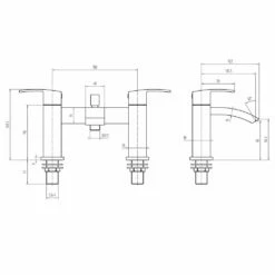 Astini Puffin Tall Chrome Bathroom Basin & Bath Shower Mixer Tap Pack Set -TAPS UK Sales astini puffin tall chrome bathroom basin bath shower mixer tap pack set p52562 238449 image