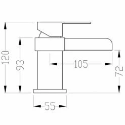 Astini Square Waterfall Chrome Bathroom Basin & Bath Mixer Tap Pack Set -TAPS UK Sales astini square waterfall chrome bathroom basin bath mixer tap pack set p52658 238927 image