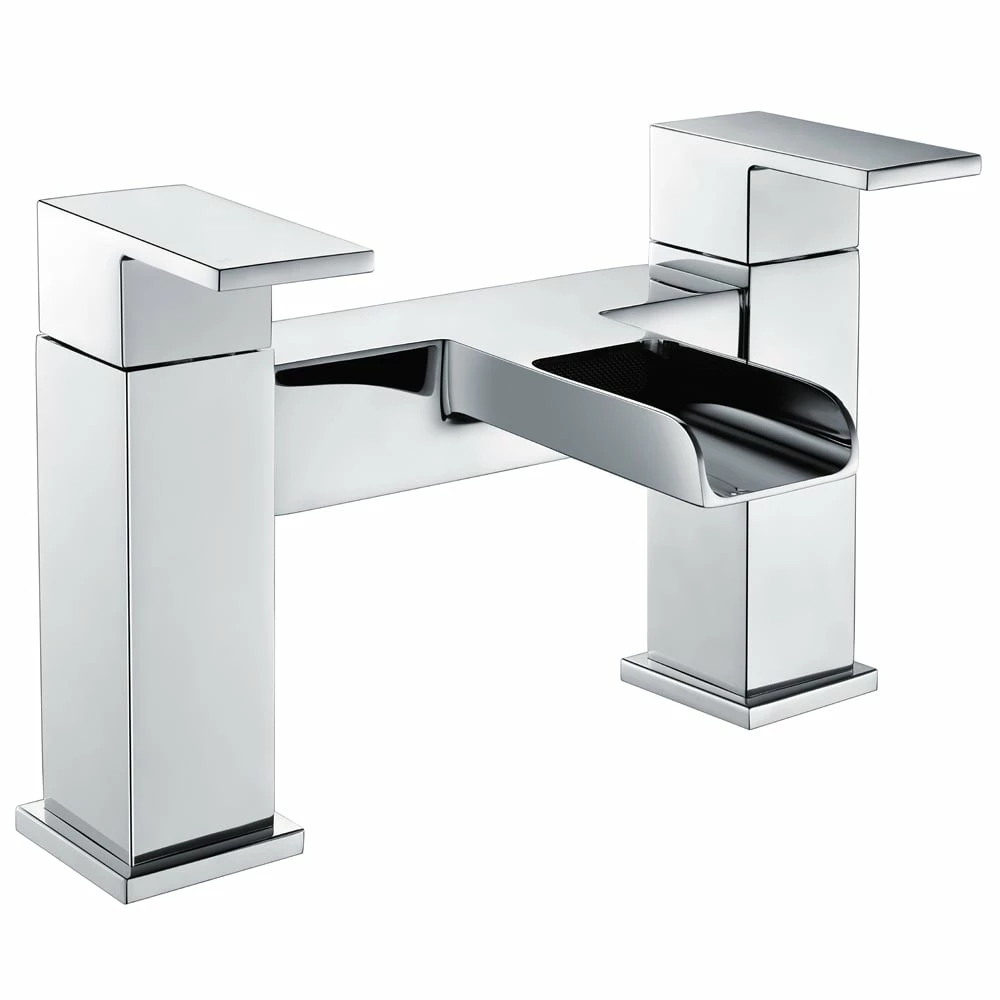 Astini Straight Waterfall Mini Chrome Bathroom Basin & Bath Mixer Tap Pack Set 5 Astini Straight Waterfall Mini Chrome Bathroom Basin & Bath Mixer Tap Pack Set - Image 3