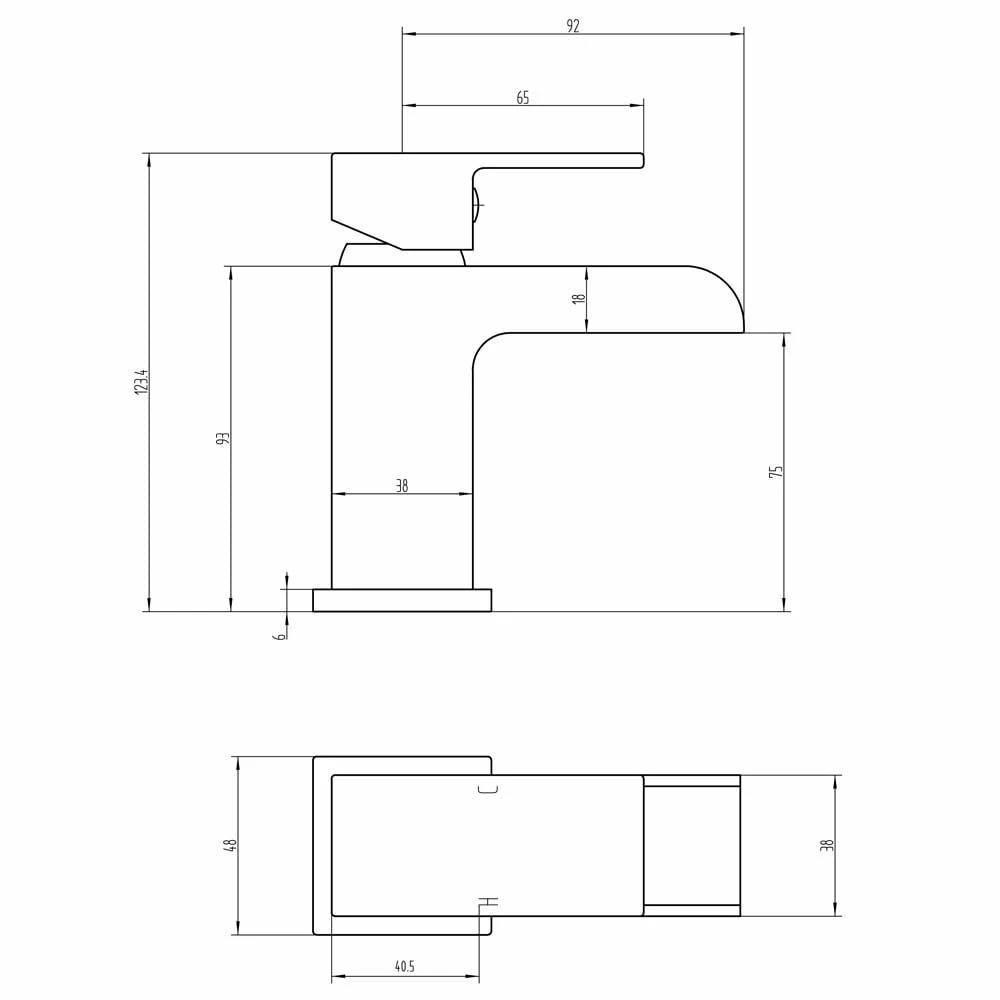 Astini Straight Waterfall Mini Chrome Bathroom Basin & Bath Mixer Tap Pack Set 6 Astini Straight Waterfall Mini Chrome Bathroom Basin & Bath Mixer Tap Pack Set - Image 4