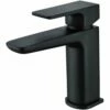 Astini Swansea Orca Black Bathroom Basin Mixer Tap & Slotted Waste TIS5072 -TAPS UK Sales astini swansea orca black bathroom basin mixer tap slotted waste tis5072 p61488 304144 image