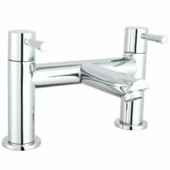 Astini Swift Chrome Wall Mounted Basin & Bath Mixer Tap Pack Set -TAPS UK Sales astini swift chrome wall mounted basin bath mixer tap pack set p52520 238245 image