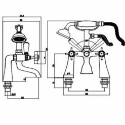 Astini Tenby Chrome Bathroom Bath Shower Mixer Tap TIS5053 -TAPS UK Sales astini tenby chrome bathroom bath shower mixer tap tis5053 p61470 263664 image