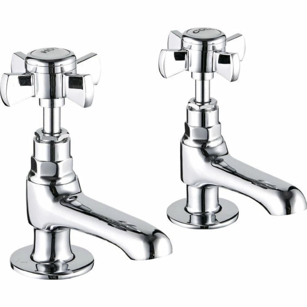 Astini Tenby Cross Traditional Chrome Hot And Cold Bath Taps TIS5011 3 Astini Tenby Cross Traditional Chrome Hot And Cold Bath Taps TIS5011