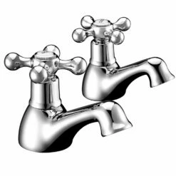 Astini Wiltshire Chrome Twin Basin Taps