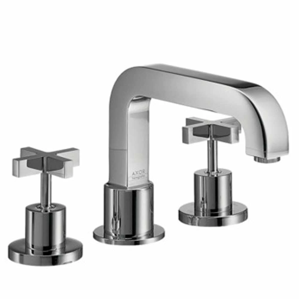AXOR Citterio Chrome 3 Hole Rim Mounted Bath Mixer Tap With Cross Handles 3 AXOR Citterio Chrome 3 Hole Rim Mounted Bath Mixer Tap With Cross Handles