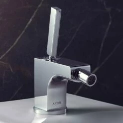 AXOR Citterio Chrome Single Lever Bidet Mixer Tap With Pop-Up Waste