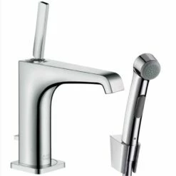 AXOR Citterio E Chrome Single Lever Basin Mixer Tap With Bidet 1Jet Shower Spray