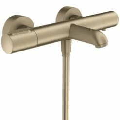 AXOR Citterio M Brushed Nickel Exposed Thermostatic Bath Mixer Tap