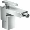 AXOR Edge Chrome Single Lever Bidet Mixer Tap With Push-Open Waste -TAPS UK Sales axor edge chrome single lever bidet mixer tap with push open waste p38100 186011 image