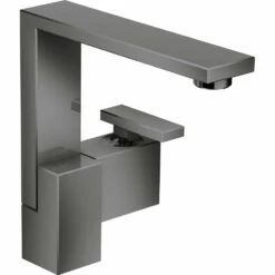 AXOR Edge Polished Black Single Lever Basin Mixer Tap 190 With Push-Open Waste