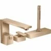 AXOR Edge Polished Redgold 3 Hole Rim-Mounted Bath Mixer Tap -TAPS UK Sales axor edge polished redgold 3 hole rim mounted bath mixer tap p37966 185636 image