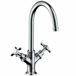 AXOR Montreux Chrome Cross Handles Basin Mixer Tap 210 Without Waste -TAPS UK Sales axor montreux chrome cross handles basin mixer tap 210 without waste p34179 168072 image