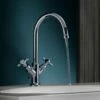 AXOR Montreux Chrome Cross Handles Basin Mixer Tap 210 Without Waste -TAPS UK Sales axor montreux chrome cross handles basin mixer tap 210 without waste p34179 181094 image