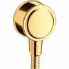 AXOR Montreux Polished Gold Wall Outlet With Non Return Valve -TAPS UK Sales axor montreux polished gold wall outlet with non return valve p37703 185333 image