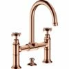 AXOR Montreux Polished Redgold 2 Handle Basin Mixer Tap 220 With Pop-Up Waste -TAPS UK Sales axor montreux polished redgold 2 handle basin mixer tap 220 with pop up waste p37573 185128 image
