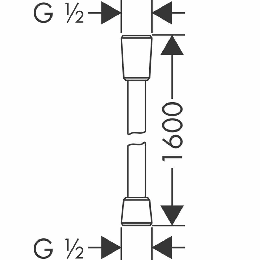 AXOR Shower Hose 1.60m With Metal Effect 4 AXOR Shower Hose 1.60m With Metal Effect - Image 2