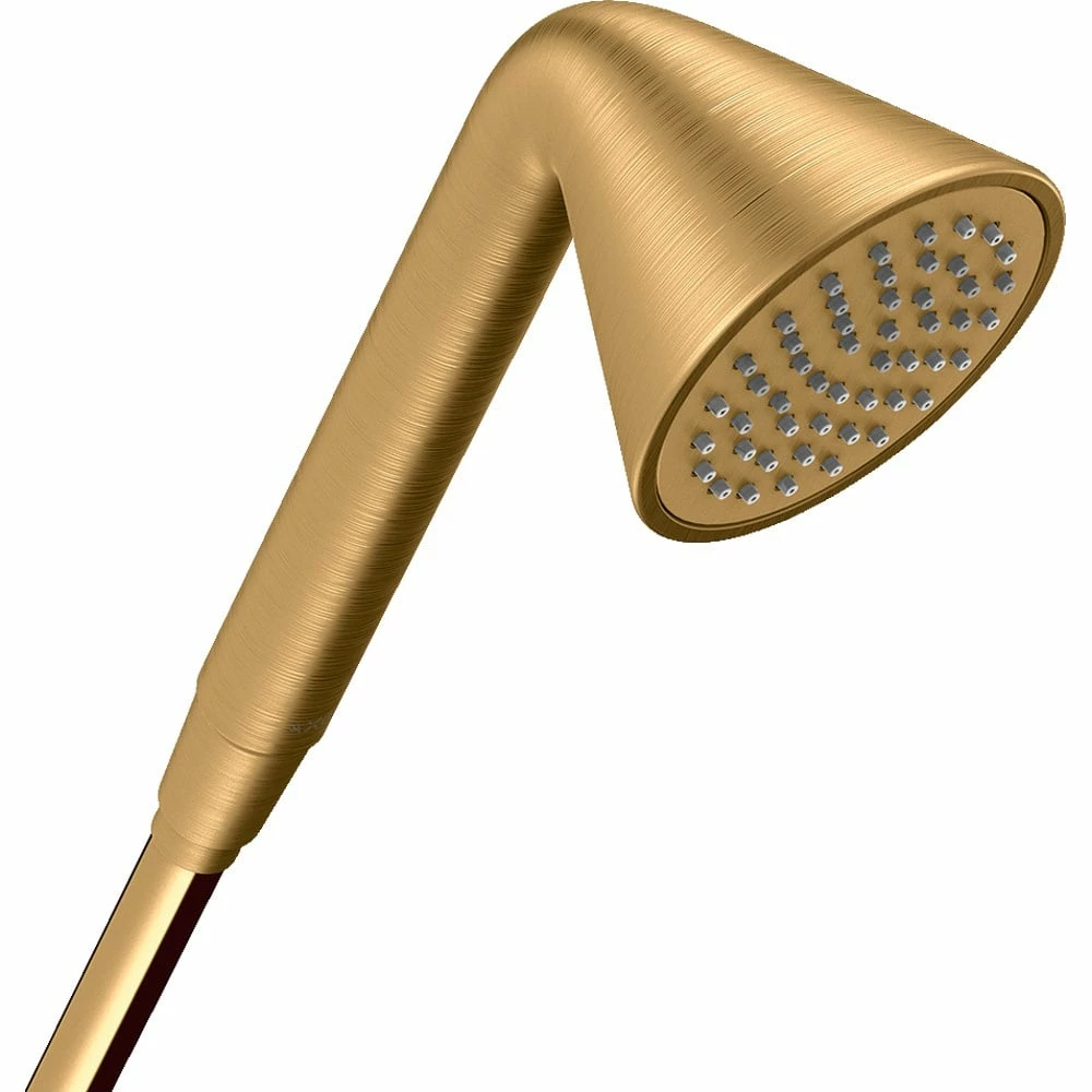 AXOR Showers Front Brushed Brass Hand Shower 85 1Jet 3 AXOR Showers Front Brushed Brass Hand Shower 85 1Jet