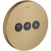 AXOR Showerselect Brushed Bronze Concealed Round Shower Valve For 3 Outlets -TAPS UK Sales axor showerselect brushed bronze concealed round shower valve for 3 outlets p49722 229545 image