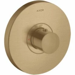 AXOR Showerselect Brushed Bronze Thermostatic Mixer Highflow Round Shower Valve