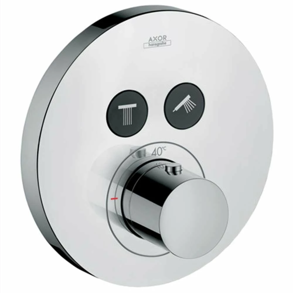 AXOR ShowerSelect Chrome Concealed Thermostatic Mixer Round Valve 4 AXOR ShowerSelect Chrome Concealed Thermostatic Mixer Round Valve - Image 2