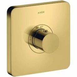 AXOR ShowerSelect Polished Gold-Optic Thermostatic Mixer HighFlow Softcube Valve