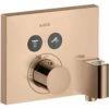 AXOR ShowerSelect Polished Redgold Concealed Thermostatic Mixer Square Valve -TAPS UK Sales axor showerselect polished redgold concealed thermostatic mixer square valve p49697 229595 image