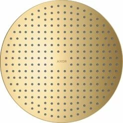 AXOR ShowerSolutions Brushed Gold Ceiling 1Jet Overhead Shower