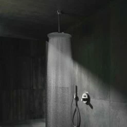 AXOR ShowerSolutions Chrome Overhead Shower 350 1Jet With Ceiling Connection -TAPS UK Sales axor showersolutions chrome overhead shower 350 1jet with ceiling connection p34206 181263 image